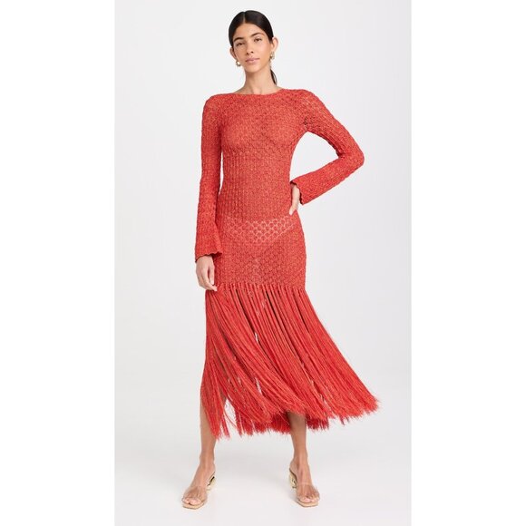 DEVON WINDSOR Red Long Sleeve Dress - Picture 10 of 15